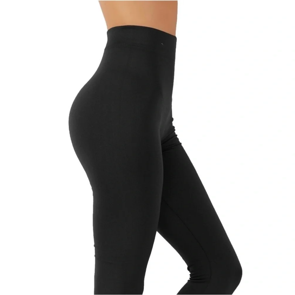 NWT ✨ fleece lined elastic mid waist leggings - Picture 1 of 6